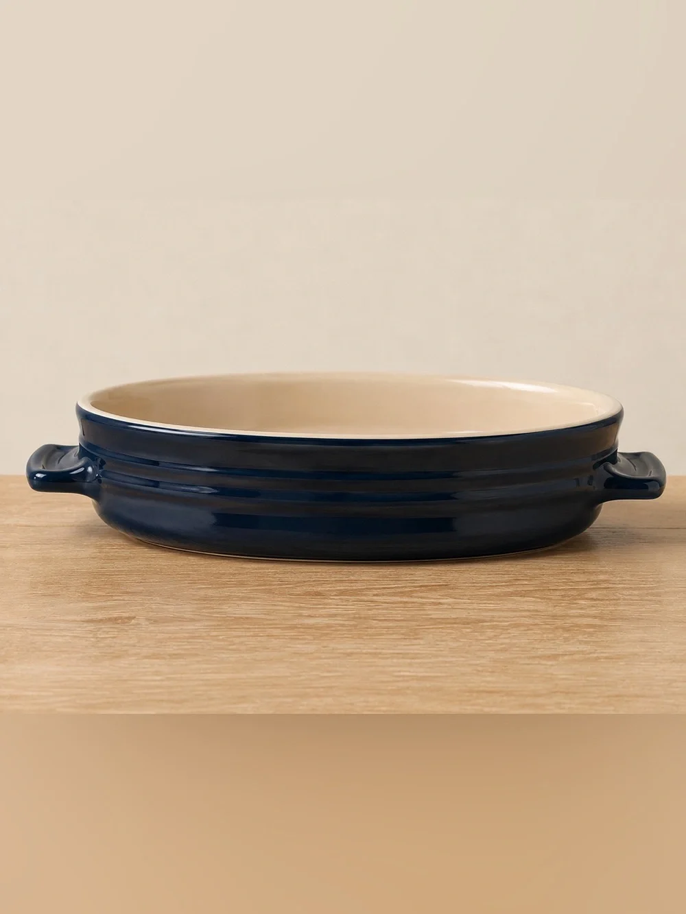 Le Creuset Heritage Oval Stoneware Baking Dish | Cobalt Blue | French Bakeware